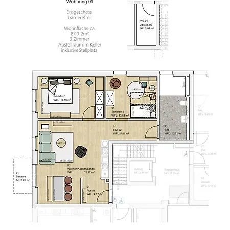 Seaside 1 Mit Terrasse * Dahme (Schleswig-Holstein)